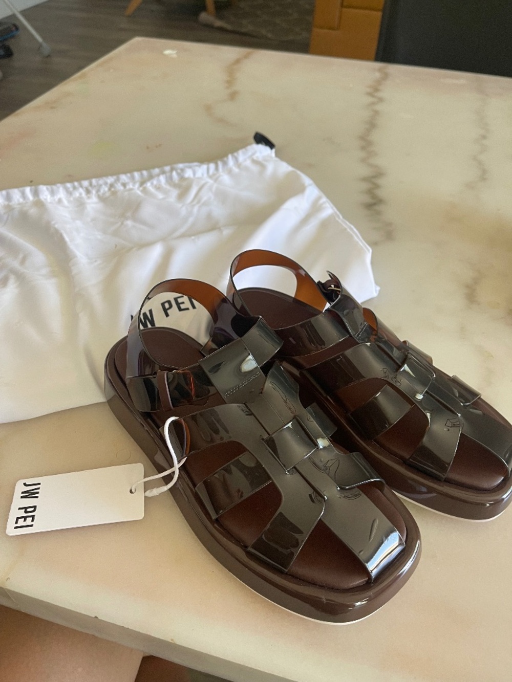 Jw pei jelly sandals new size 7.5